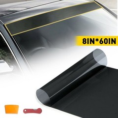 Car Sun Visor Strip Tint Film Front Windshield UV Shade Banner Accessories EAU