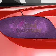 Matte Glitter Red Tint Headlights Taillight Lights Lamp Fog Auto Film Protective