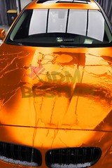 ESSMO PET Romance Chrome Lava Orange Auto Car Vehicle Vinyl Wrap Decal Sticker