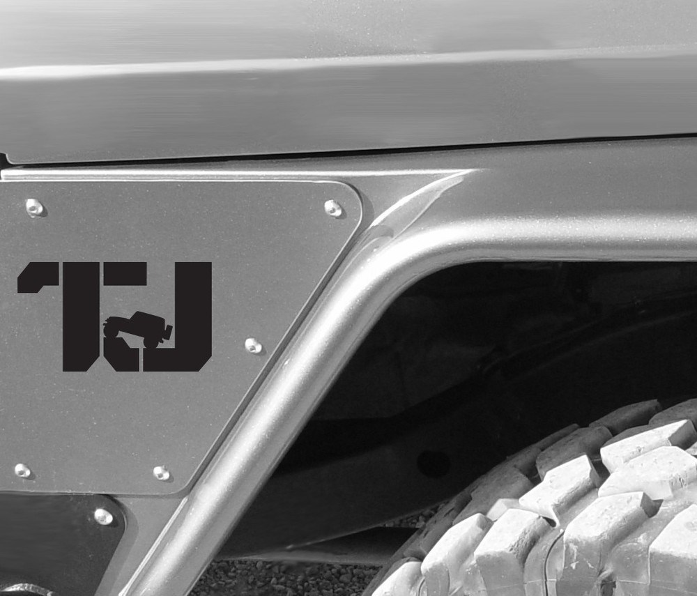 TJ CUSTOM DECALS for Jeep premium quality automotive grade 2 decals set