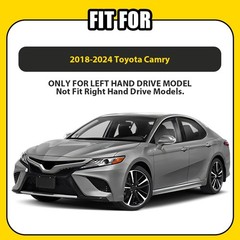 For Toyota Camry 2018-2024 Leather Car Dashboard Cover Non-Slip Dashmat Mat 1-5X