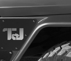TJ CUSTOM DECALS for Jeep premium quality automotive grade 2 decals set