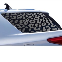 Precut Matte Black Leopard Cheetah Rear Quarter Window Decal Stickers for Chevy