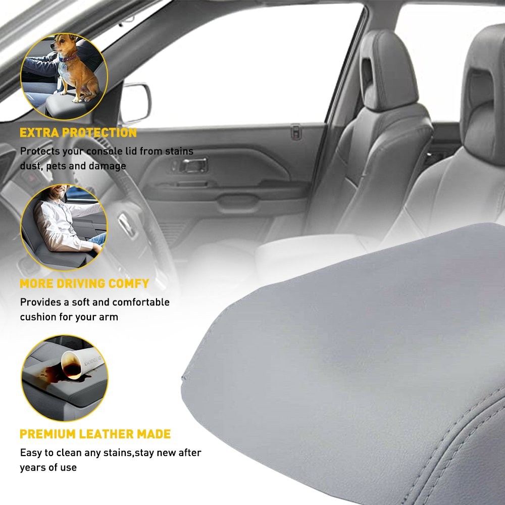 3PCS Console + Center Lid Front Rear Door Armrest Panels Cover Fits Honda Pilot
