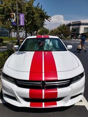 FITS DODGE CHARGER 15 to 25 Duel Racing Stripes 10″ Vinyl Graphic Decal 36 FT