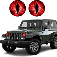 3D Stereo Beast Eye Car Headlight Stickers Water-Resistant