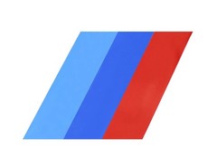 iJDMTOY 7×7-Inch Iconic 3-Color Stripe Decal Stickers 7″, Multicolor