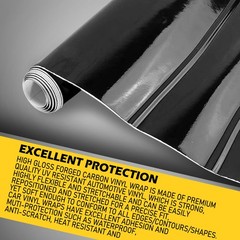 Gloss Flat Black Vinyl Vynil Car Auto Vehicle Wrap Sticker Decal Film Sheet