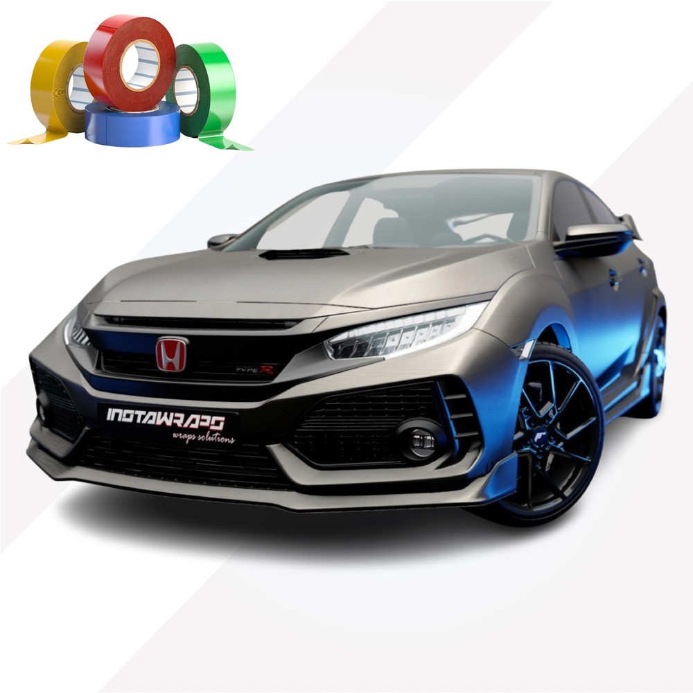 3M Chrome Delete / Custom Stripes | Brushed Titanium | BR230