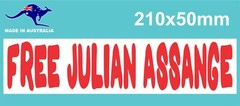 FREE JULIAN ASSANGE STICKER