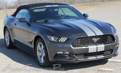 2015-2017 Ford Mustang SLIM RACING STRIPES 7 Inch Wide Hood 3M Pro Vinyl Decals