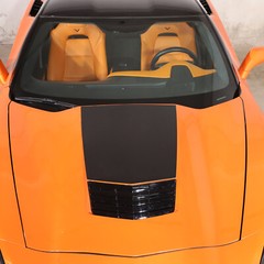 Car Front Hood Scoop Stinger Decal Vinyl For 2014-2019 Corvette C7 Stingray 1PCS