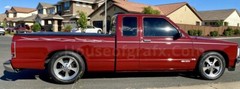 Long Hollow Flame Flames Flaming stripe stripes fit Chevrolet Chevy S-10 S10