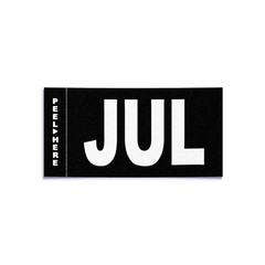 JULY – California License Plate – Legacy Black White Month Sticker – CA DMV Tag