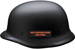Hot Bitches Ride For Free Motorcycle Helmet Sticker B
