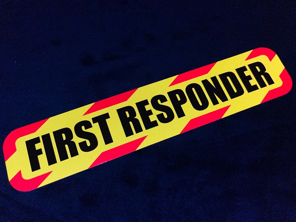 Reflective 60cm FIRST RESPONDER CHEVRONS Car Van Pickup Truck Stickers Reflector