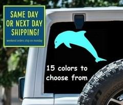 7 Sizes JUMPING DOLPHIN Car Window DECAL STICKER Tablet MacBook Laptop Tablet