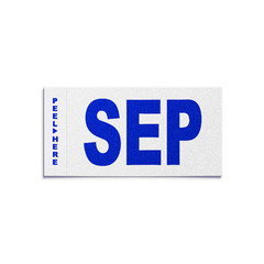 SEPTEMBER – California License Plate YOM Month Sticker – CA DMV Registration Tag