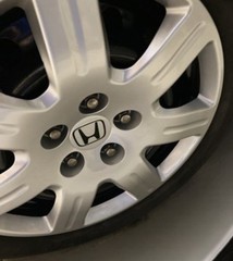 (4) Logo Sticker Wheel Center Caps Decal For Honda CIVIC ACCORD CRV Vtec Si