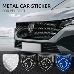 Metal Car Hood Front Rear Tail Emblem Badge Decal for Peugeot 206 207 307 308