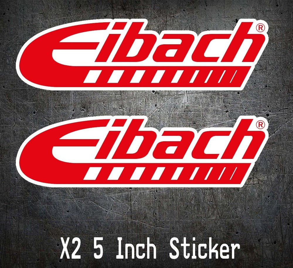 X2 Logo Eibach decal sticker vinyl spring racing jdm lowering car sport Race