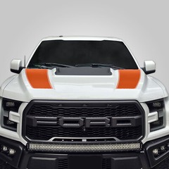 Hood Race Stripe kit for 2017 2018 2019 Ford Raptor F-150 Graphics Decals ORANGE