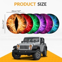 Scratch Resistant Beast Eyes Headlight Decals – Vibrant 3D Design for Vehicles