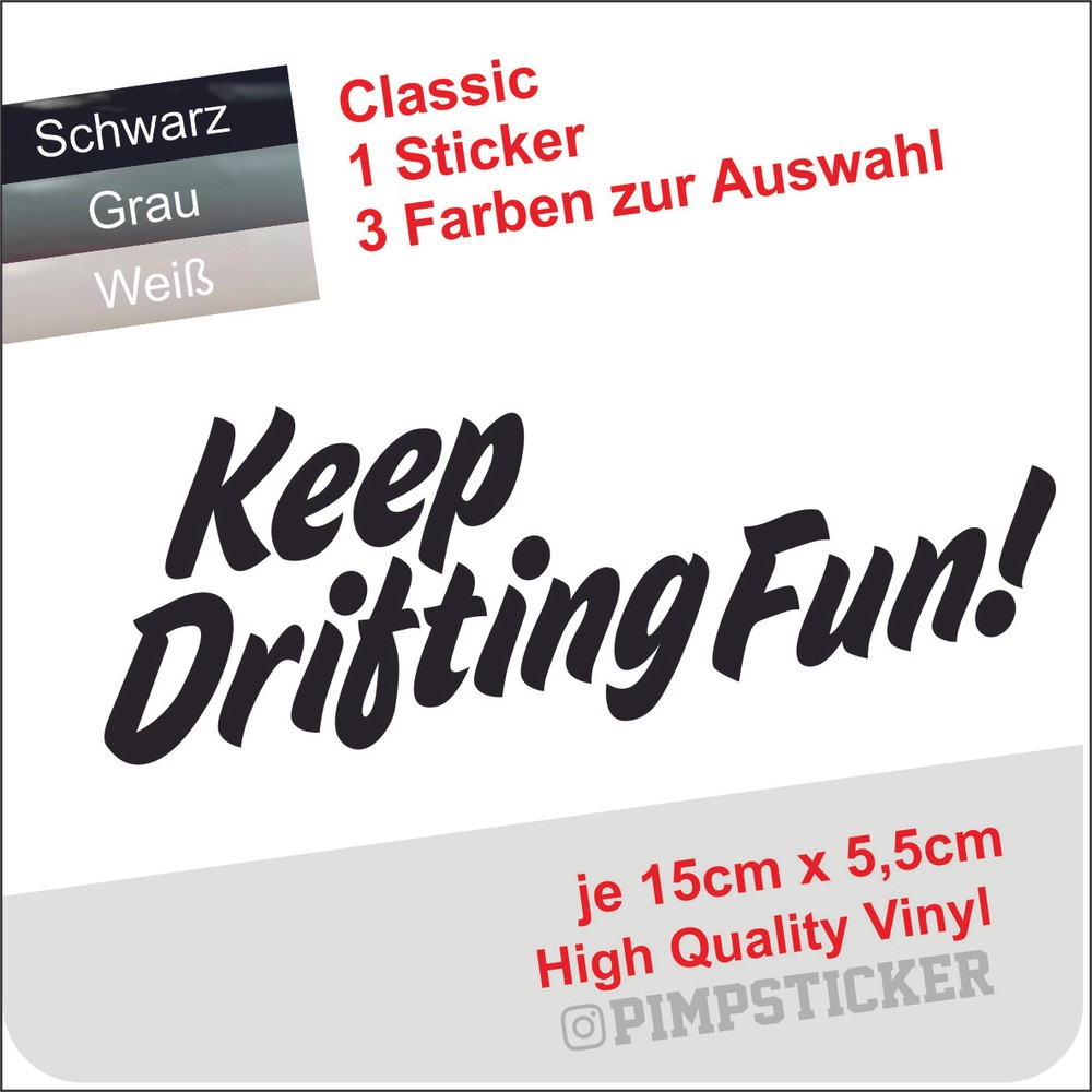 KEEP DRIFTING FUN / JDM tuning styling / glossy film JDM MAZDA TOYOTA