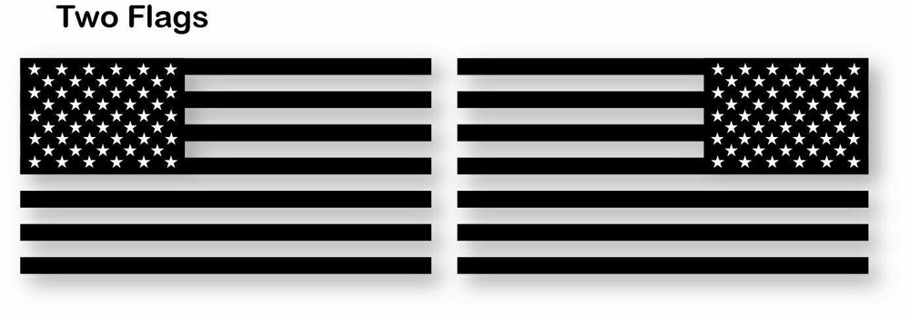 2X AMERICAN FLAG DECALS VINYL USA MADE REAR WINDOW CAR TRUCK SUV UNIVERSAL FIT