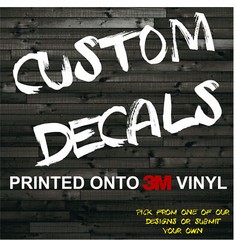Custom decal 3M sticker label personalized text customized business logo graphic