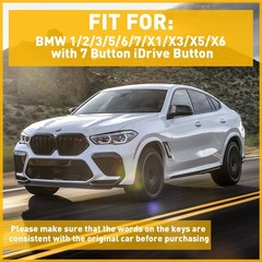 Multi-Media 7 Button Cover Trim Decor For BMW 3 4 5 6 X5 X6 Series iDRIVE H