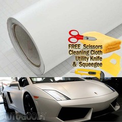 72″ x 60″ Matte Flat White Vinyl Film Wrap Sticker Decal Bubble Free Air Release