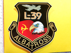 L-39 Albatross – Set of 2 NEW Adhesive Vinyl Logo’s- 4″ x 4″