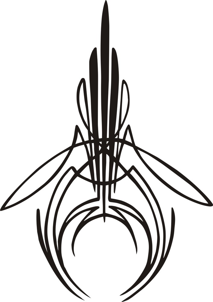 Graphic Center Scroll Pinstriping Decal #13 Small 1 Pair 5×4