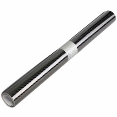 12″x60″ 5D Ultra Shiny Glossy Black Carbon Fiber Vinyl Wrap Sticker Decal Roll