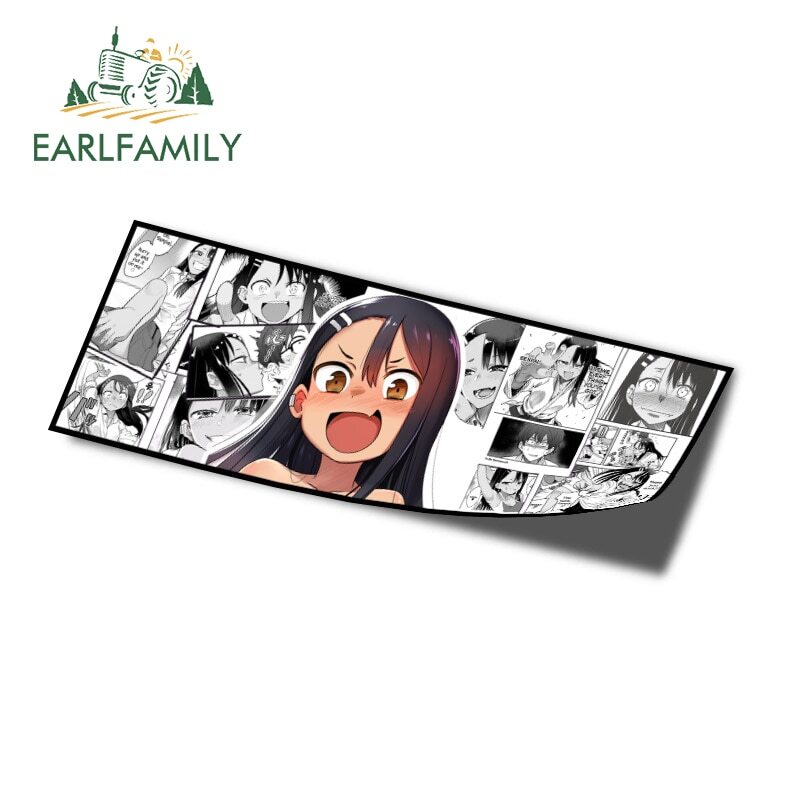 EARLFAMILY 5.1″ Ijiranaide Nagatoro San Slap Car Accessoire Sticker Camper decor