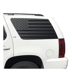 USA Flag Decals for Chevy Tahoe and GMC Yukon 3rd window 2007-2014 CT3-QR1
