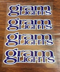 4pcs/set blue gram lights sticker Wheel Rim Spoke Sticker Decals