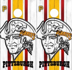 Pittsburgh Pirates Baseball MLB Sports Fan Cornhole Board Vinyl Skin Wrap
