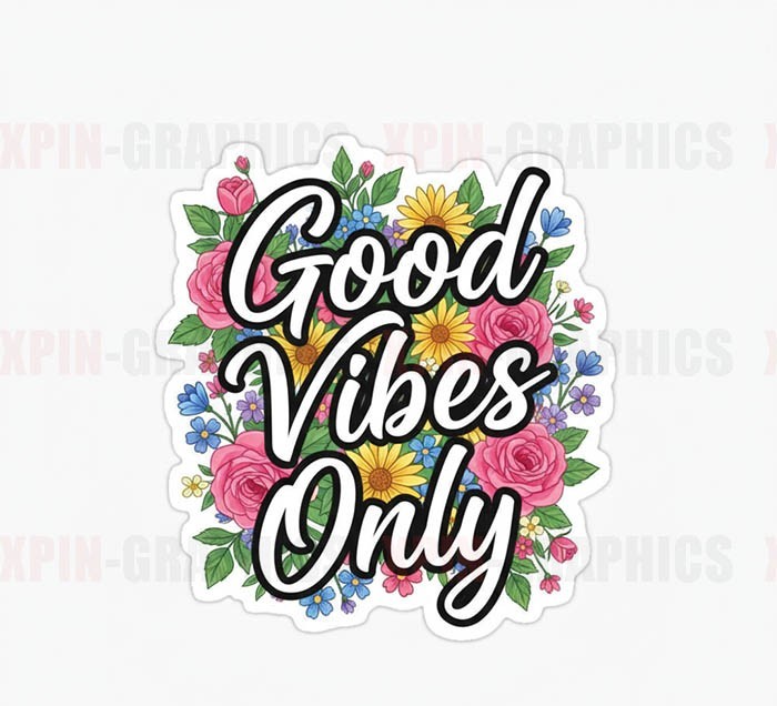 Good Vibes Only Vinyl Decal Sticker B