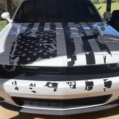American Flag Decal Wrap – Large Patriotic Vinyl Sticker for Car, Truck, SUV