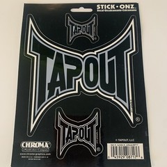 TAPOUT Stick Onz Vinyl Decal Set Window Sticker MMA CHROMA #8717 NEW FREE SHIP