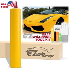 Matte Glitter Yellow Frosted Sparkle Sticker Decal Sheet Car Vinyl Wrap Film DIY