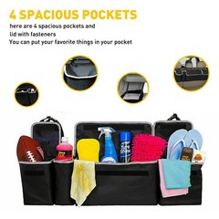 1/2Set Car Trunk Interior Oxford Organizer Headrest Back Storage Seat Bag 4Pocke