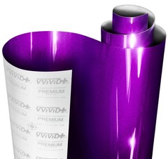 Vinyl Car Wrap 15ft x 5ft Ultra Gloss Candy Purple Self Adhesive VViViD+