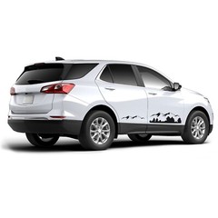 Lower door mountain graphics stickers decal compatible with Chevrolet Equinox