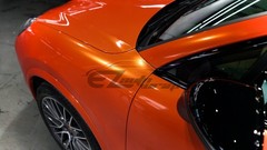 ESSMO PET Super Gloss Metallic Molten Orange Vehicle Vinyl Wrap Decal Like Paint