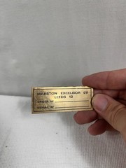 MARSTON RADIATOR TAG BRASS SUPPLIED UNSTAMPED ID0003.