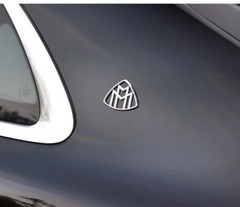 4pcs Chrome For ” MAYBACH ” Emblem Auto Side Fender Badge for Mercedes-Benz S400
