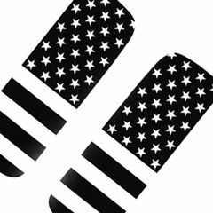 Black Side Small Window US Flag Decal Sticker For Jeep Wrangler JL JT Parts
